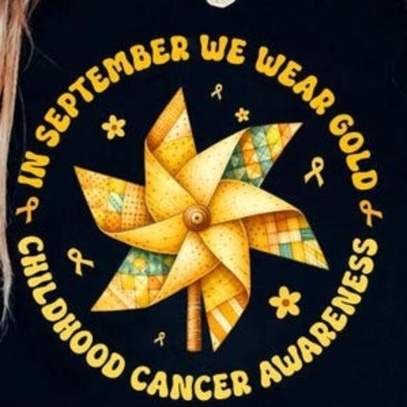 In September We Wear Gold Childhood Cancer Fighter Tee - Picture 2 of 4